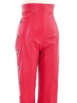 North Beach Red Leather Pants Bottom arcadeshops.com