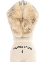 Taupe Fox Fur Collar Accessory arcadeshops.com