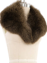 Espresso Fox Fur Collar Accessory arcadeshops.com