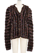 Knit Chenille Cardigan Top arcadeshops.com