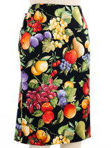 Dolce & Gabbana Fruit Printed Satin Skirt Bottom arcadeshops.com