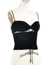 Missoni Black Knit Lace Up Tank