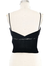 Missoni Black Knit Lace Up Tank