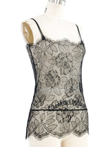 Plein Sud Black Lace Peplum Top