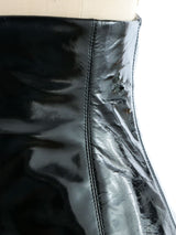 2001 Chanel Patent Leather Corseted Waist Belt