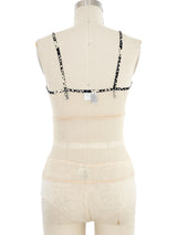 2002 Chanel Ivory Lace Camisole and Cashmere Ensemble Suit arcadeshops.com
