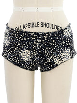 2002 Chanel Printed Silk Bra and Short Set