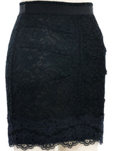 Dolce & Gabbana Black Lace Mini Skirt