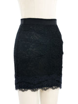 Dolce & Gabbana Black Lace Mini Skirt