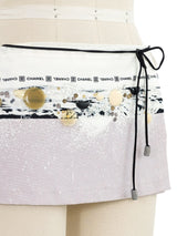 2004 Chanel Embellished Wrap Skirt