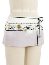 2004 Chanel Embellished Wrap Skirt