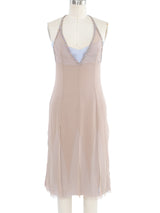 2004 Chanel Silk Chiffon Carwash Panel Dress