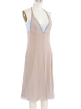 2004 Chanel Silk Chiffon Carwash Panel Dress