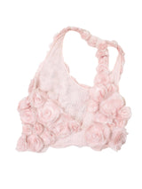 2003 Chanel Pink Rosette Sleeveless Top