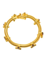 DeLillo Red Rhinestone Bracelet