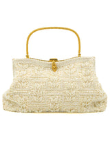 White Beaded Mini Purse