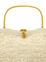 White Beaded Mini Purse