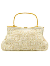 White Beaded Mini Purse