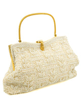 White Beaded Mini Purse