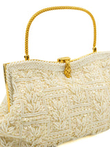 White Beaded Mini Purse