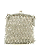 1960s Silver Beaded Coin Purse