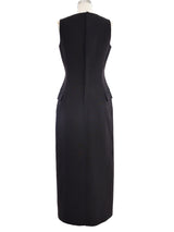 Jean Paul Gaultier Sleeveless Wool Midi Dress
