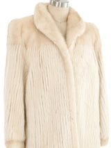 1980s Ivory Mink Fur Coat Outerwear arcadeshops.com