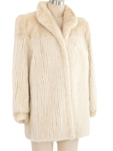1980s Ivory Mink Fur Coat Outerwear arcadeshops.com
