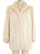 1980s Ivory Mink Fur Coat Outerwear arcadeshops.com