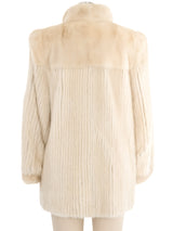 1980s Ivory Mink Fur Coat Outerwear arcadeshops.com