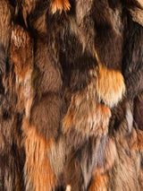1990s Patchwork Fox Fur Vest