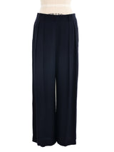 Escada Silk Pleated Wide Leg Pants Bottom arcadeshops.com