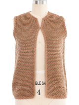 St John Copper Metallic Knit Vest Top arcadeshops.com
