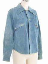 1970s Daisy Painted Denim Ensemble