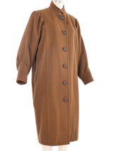 Balenciaga Brown Wool Overcoat Outerwear arcadeshops.com