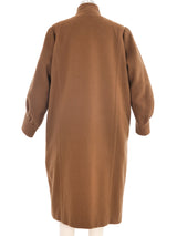 Balenciaga Brown Wool Overcoat Outerwear arcadeshops.com