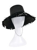 1960s Raffia Fringe Bucket Hat