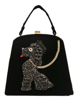 1950s Black Poodle Mini Purse