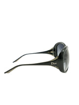 Christian Dior Oversized Black Wraparound Sunglasses