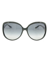 Christian Dior Oversized Black Wraparound Sunglasses