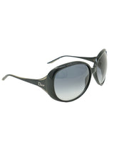Christian Dior Oversized Black Wraparound Sunglasses