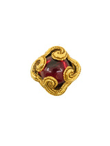 Antigona Paris Red Glass Earrings