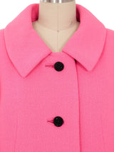 Bergdorf Goodman Pink Trapeze Coat Outerwear arcadeshops.com