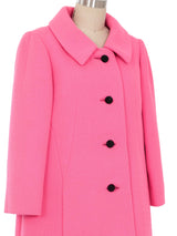Bergdorf Goodman Pink Trapeze Coat Outerwear arcadeshops.com