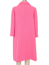 Bergdorf Goodman Pink Trapeze Coat Outerwear arcadeshops.com
