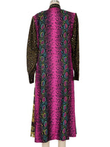 Versace Mixed Print Silk Shirt Dress Dress arcadeshops.com