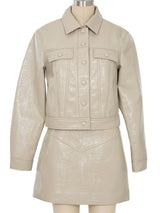 Proenza Schouler Vinyl Skirt Suit Suit arcadeshops.com