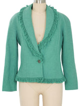 1998 Christian Dior Diorient Express Fringed Wool Jacket Jacket arcadeshops.com