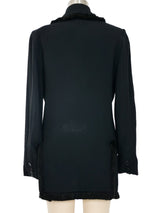 1998 Christian Dior Silk Fringe Double Breasted Tailored Jacket Jacket arcadeshops.com