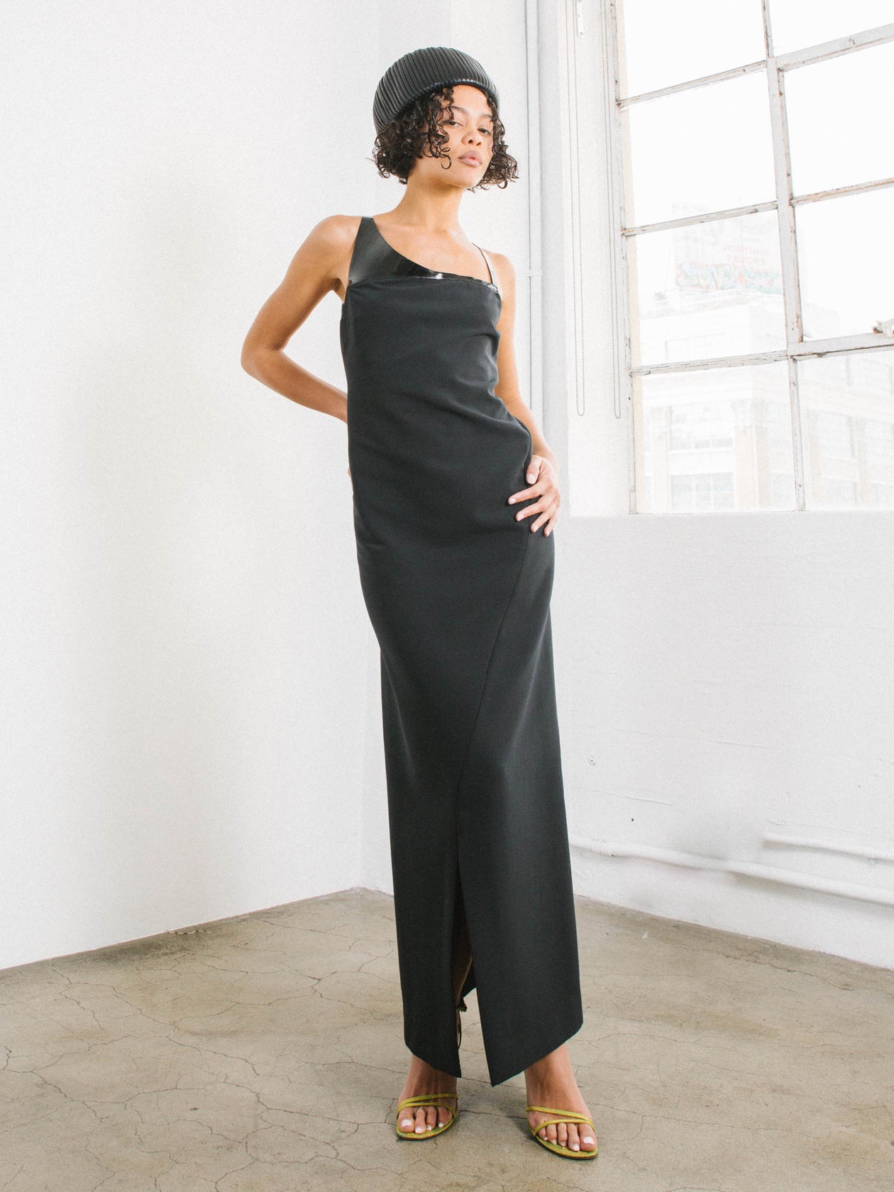 1997 Gucci Patent Strap Dress